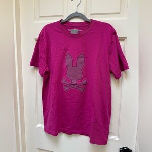 Psycho Bunny Rivera Pink Graphic T-Shirt